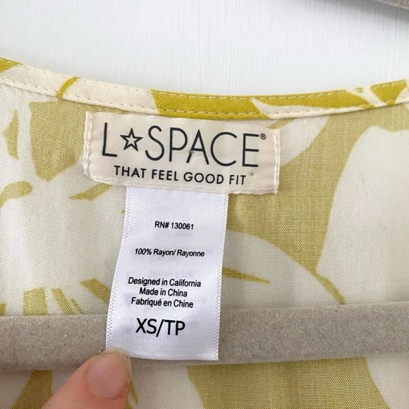 L*Space Yellow and White Floral Cover-Up - Picture 4 of 4